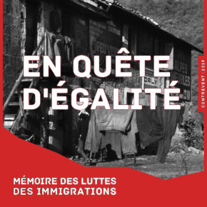 couverture de la brochure de contrevent : en quête d'égalité, mémoire des luttes des immigrations - Grenoble 1970-80